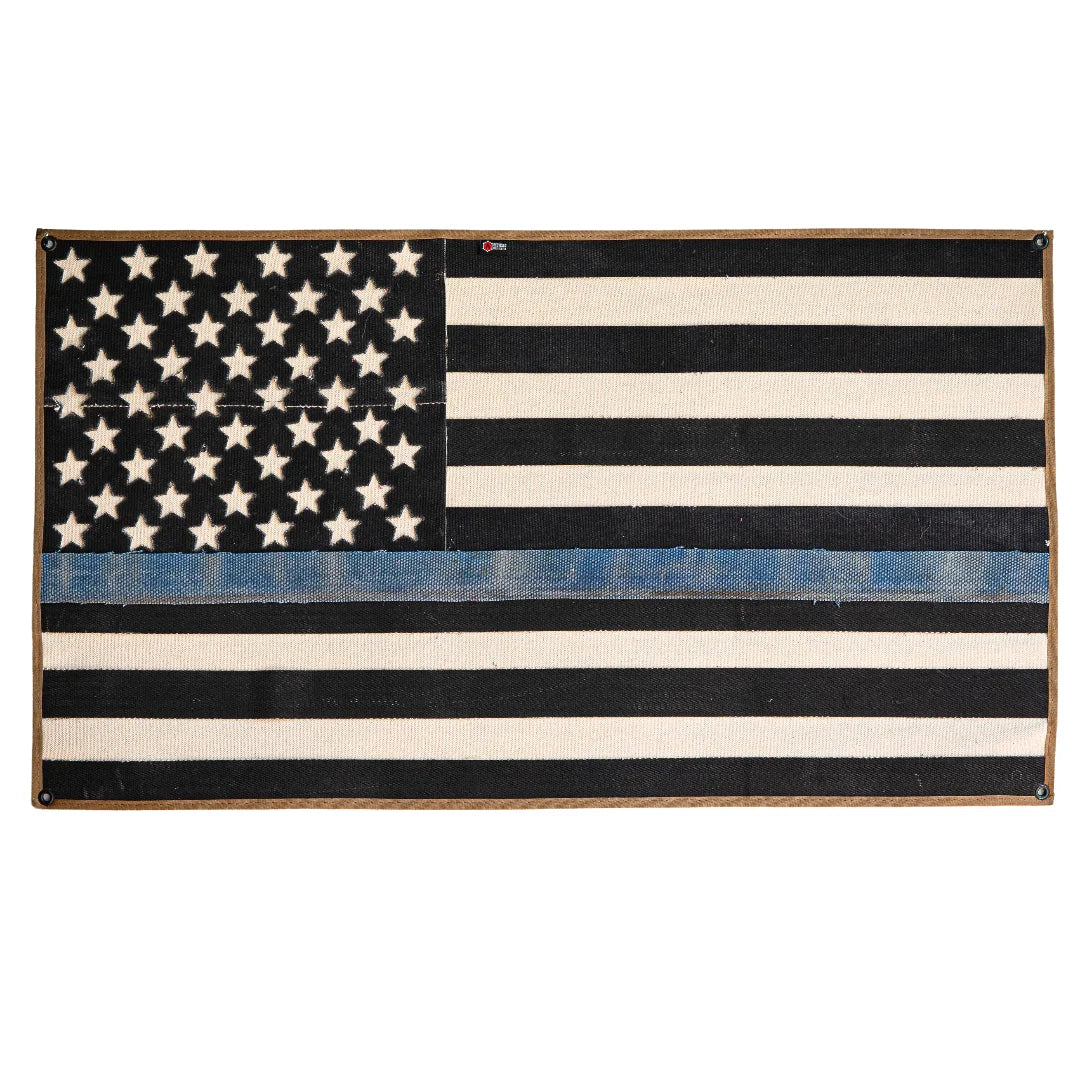Thin Blue Line Fire Hose American Flag