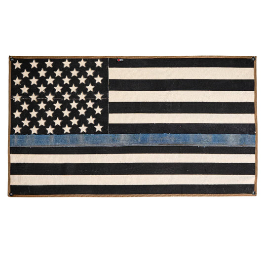 Thin Blue Line Fire Hose American Flag