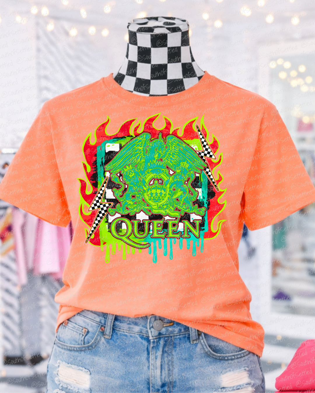 Neon Rock Graphic Tee | Modern Concert Style Shirt | Edgy Music Graphic T-Shirt